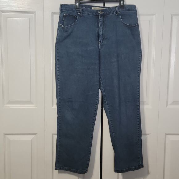 Cabela's Women's Fleece Lined 5 Pocket Straight Leg Jeans Size 20 Zip Button - Picture 1 of 11